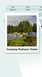 Mobile Screenshot of camping-plothener-teiche.de