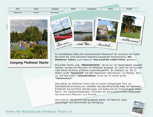 Tablet Screenshot of camping-plothener-teiche.de